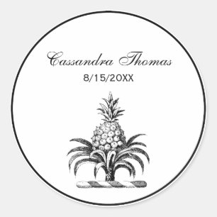 Sticker Rond Armoiries de Preppy Heraldic