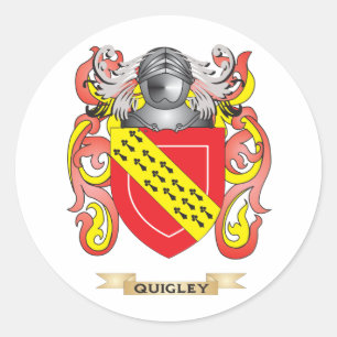 Sticker Rond Armoiries de Quigley (crête de famille)