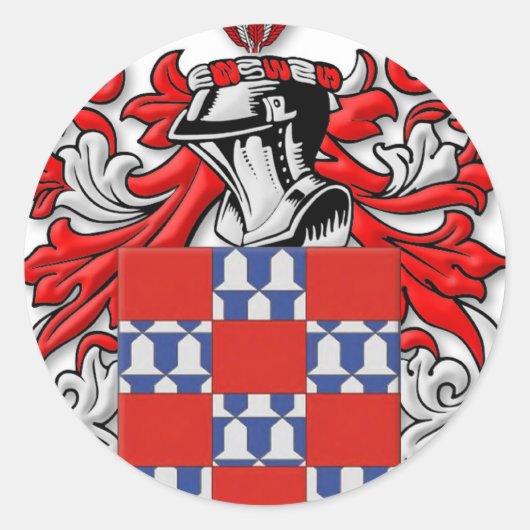 Sticker Rond Armoiries de Quinones (Devant)