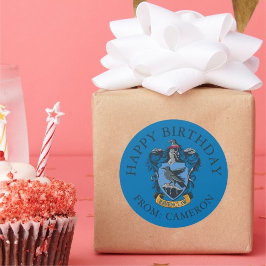 Sticker Rond Armoiries de Ravenclaw | Joyeux anniversaire (Fête)