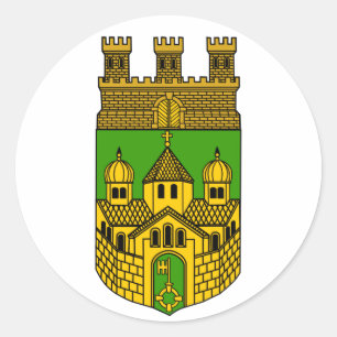 Sticker Rond Armoiries de Recklinghausen, Allemagne