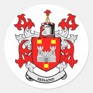 Sticker Rond Armoiries de REDMOND