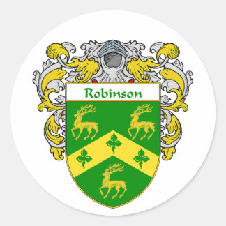Sticker Rond Armoiries de Robinson (mannequin)