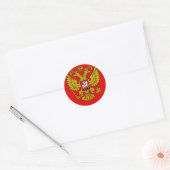 Sticker Rond Armoiries de Russie (Enveloppe)