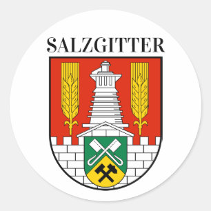 Sticker Rond Armoiries de Salzgitter, Allemagne