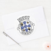 Sticker Rond Armoiries de Silves, Portugal (Enveloppe)