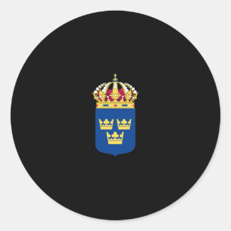 Sticker Rond Armoiries de Suède