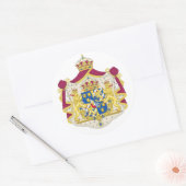 Sticker Rond Armoiries de Suède (Enveloppe)