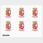 Sticker Rond Armoiries de Vinaròs (Feuille)