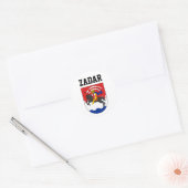 Sticker Rond Armoiries de Zadar (Croatie) (Enveloppe)