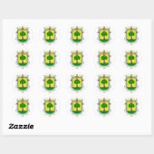 Sticker Rond Armoiries de Zapopan - Mexique (Feuille)