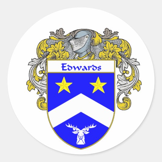 Sticker Rond Armoiries d'Edwards (mannequins) (Devant)