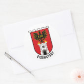 Sticker Rond Armoiries d'Eisenstadt - AUTRICHE (Enveloppe)