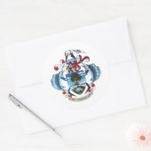 Sticker Rond Armoiries des Seychelles (Enveloppe)