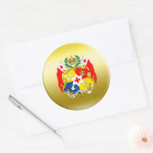 Sticker Rond Armoiries des Tonga (Enveloppe)