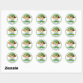 Sticker Rond Armoiries du Belize (Feuille)