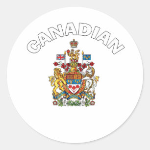 Sticker Rond Armoiries du Canada