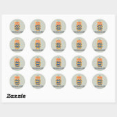 Sticker Rond Armoiries du Danemark (Feuille)