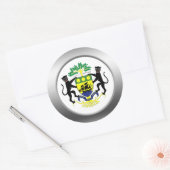 Sticker Rond Armoiries du Gabon (Enveloppe)