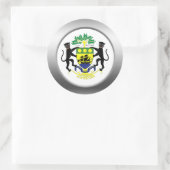 Sticker Rond Armoiries du Gabon (Sac)