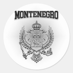 Sticker Rond Armoiries du Monténégro