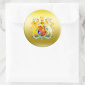 Sticker Rond Armoiries du Royaume-Uni (Sac)