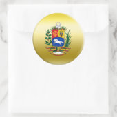 Sticker Rond Armoiries du Venezuela (Sac)