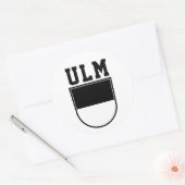 Sticker Rond Armoiries d'Ulm - ALLEMAGNE (Enveloppe)