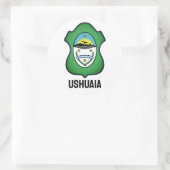 Sticker Rond Armoiries d'Ushuaia - Argentine (Sac)