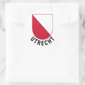 Sticker Rond Armoiries d'Utrecht - Pays-Bas (Sac)