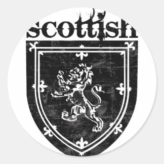 Sticker Rond armoiries écossaises