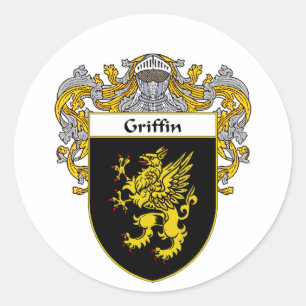 Sticker Rond Armoiries en griffon (mannequins)
