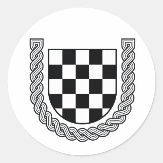 Sticker Rond Armoiries historiques croates