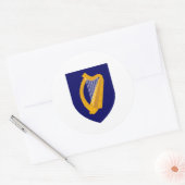 Sticker Rond Armoiries irlandaises, République d'Irlande (Enveloppe)