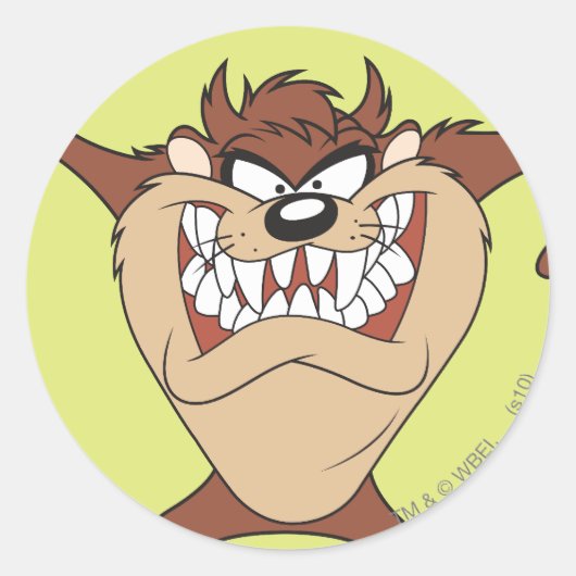 Sticker Rond Armoiries larges TAZ™ (Devant)