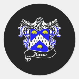 Sticker Rond Armoiries Nom de famille Nom Famille Crest