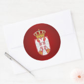 Sticker Rond Armoiries serbes (Enveloppe)
