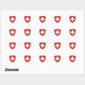 Sticker Rond Armoiries suisses (Feuille)
