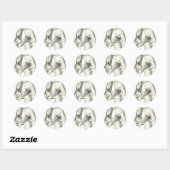 Sticker Rond armure (Feuille)