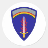 Sticker Rond Army Europe USAREUR (Devant)