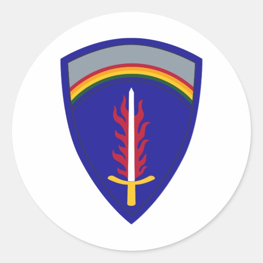 Sticker Rond Army Europe USAREUR (Devant)