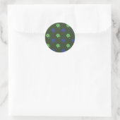 Sticker Rond Army Green & Blue Painball Party (Sac)