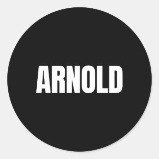 Sticker Rond Arnold Dit Que Restez Occupé Soyez Utile Patriotiq