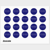 Sticker Rond Aromathérapie - Texte blanc (Feuille)