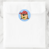 Sticker Rond Arr Pirate Man Personnalisable Pirate Stuff (Sac)