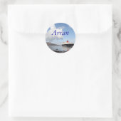 Sticker Rond Arran, Écosse (Sac)