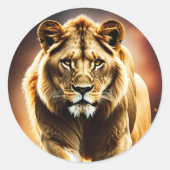 Sticker Rond Arrêt de la responsabilité (Devant)