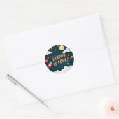 Sticker Rond Arrêt de l'explosion | Anniversaire de enfant pers (Enveloppe)