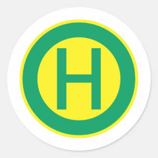 Sticker Rond Arrêt German Bus and Tram Stop Sign