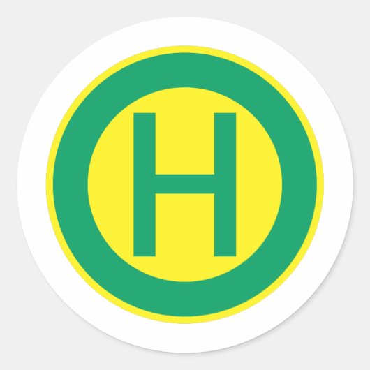 Sticker Rond Arrêt German Bus and Tram Stop Sign (Devant)